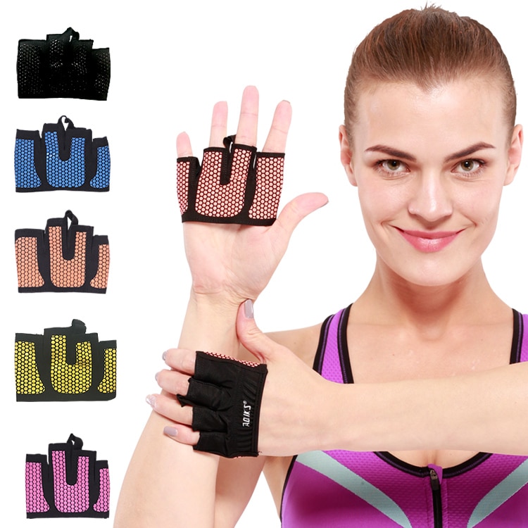 AOLIKES Pair Crossfit Gym Gloves Four Half Finger Women Men 운동 장갑 파워 웨이트 리프팅 보디 빌딩 핸드 프로텍터